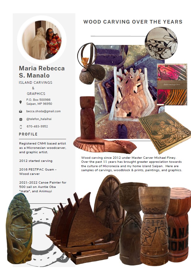 Woodcarving over the years with Maria Rebecca S Manalo