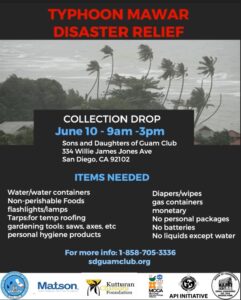Typhoon Mawar Collection Drop