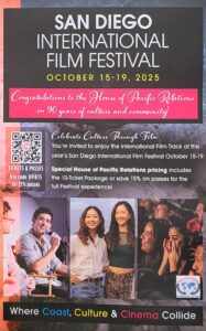 San Diego International Film Festival October 15-19,2025