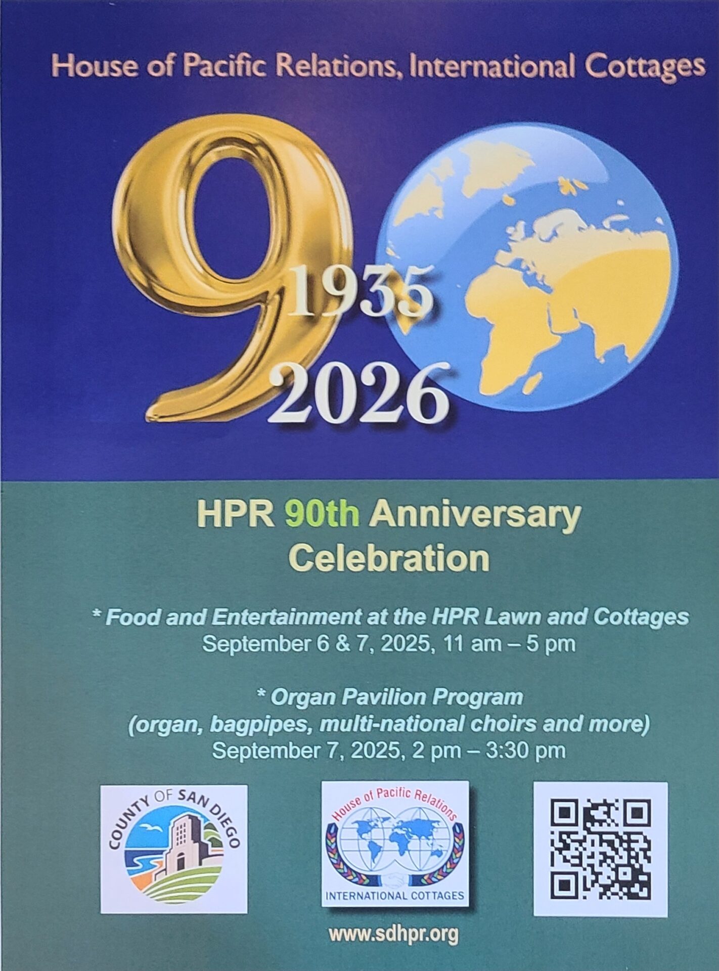 HPR 90th Anniversary Celebration on September 6th & 7th