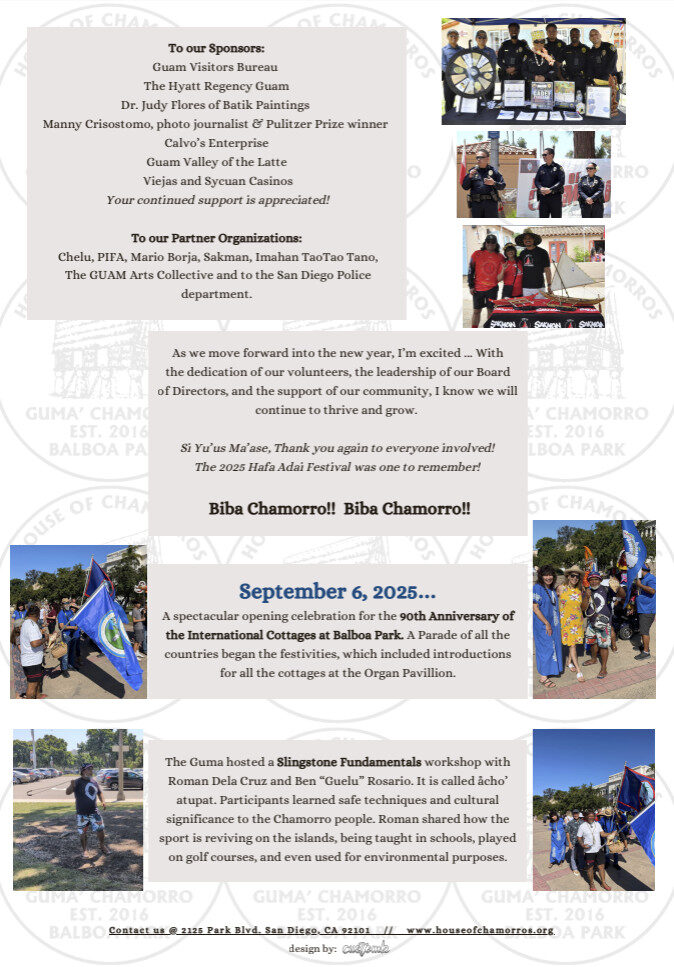 House of Chamorros Newsletter Fall