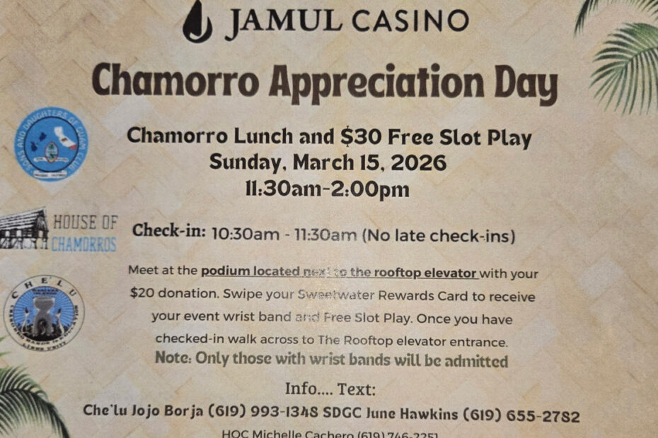 Chamorro Appreciation Day at Jamul Casino