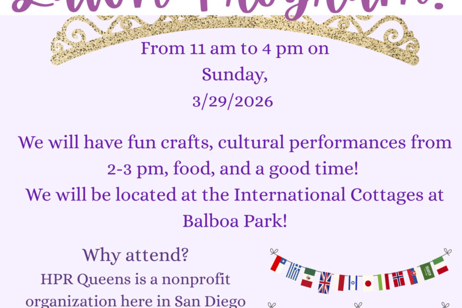 Celebrate Culture at the HPR Queens Lawn Program in Balboa Park