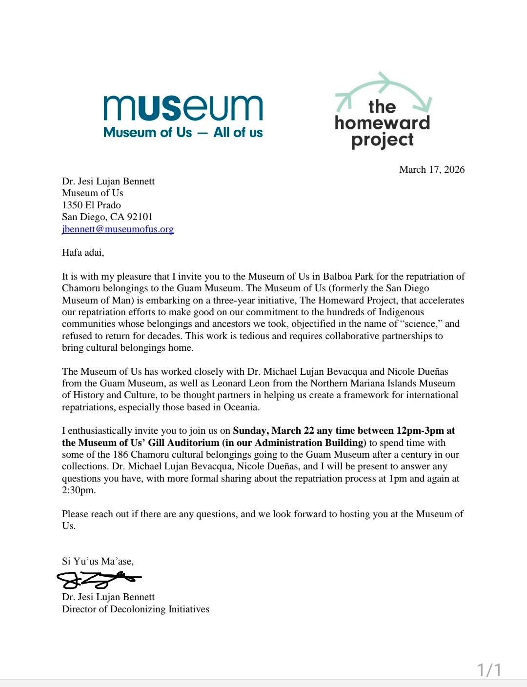 Bringing Chamoru Heritage Home: A Milestone in Repatriation at the Museum of Us