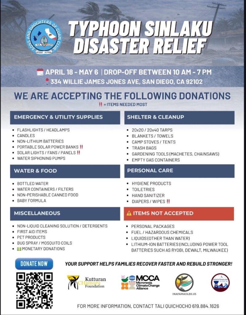 Typhoon Sinlaku Disaster Relief Drive