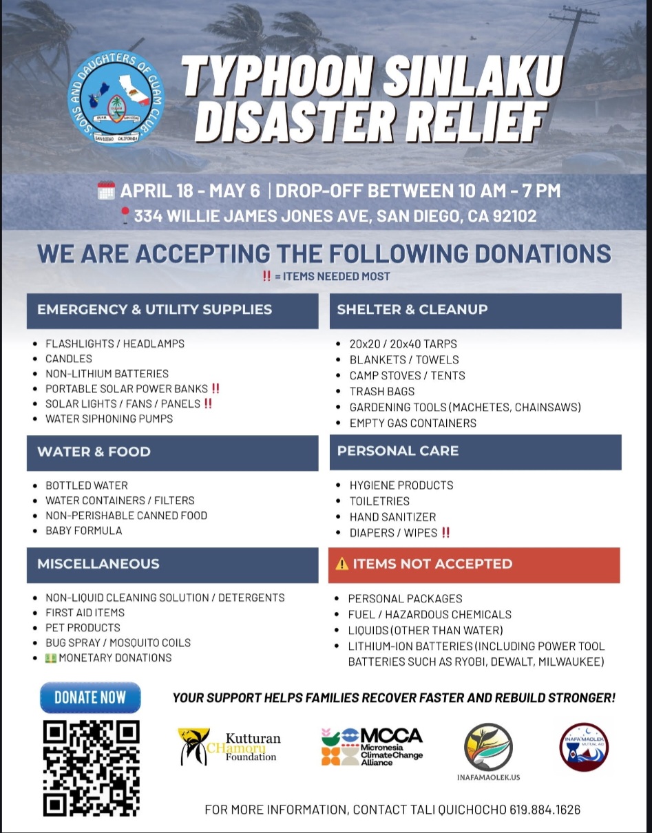 Typhoon Sinlaku Disaster Relief Drive