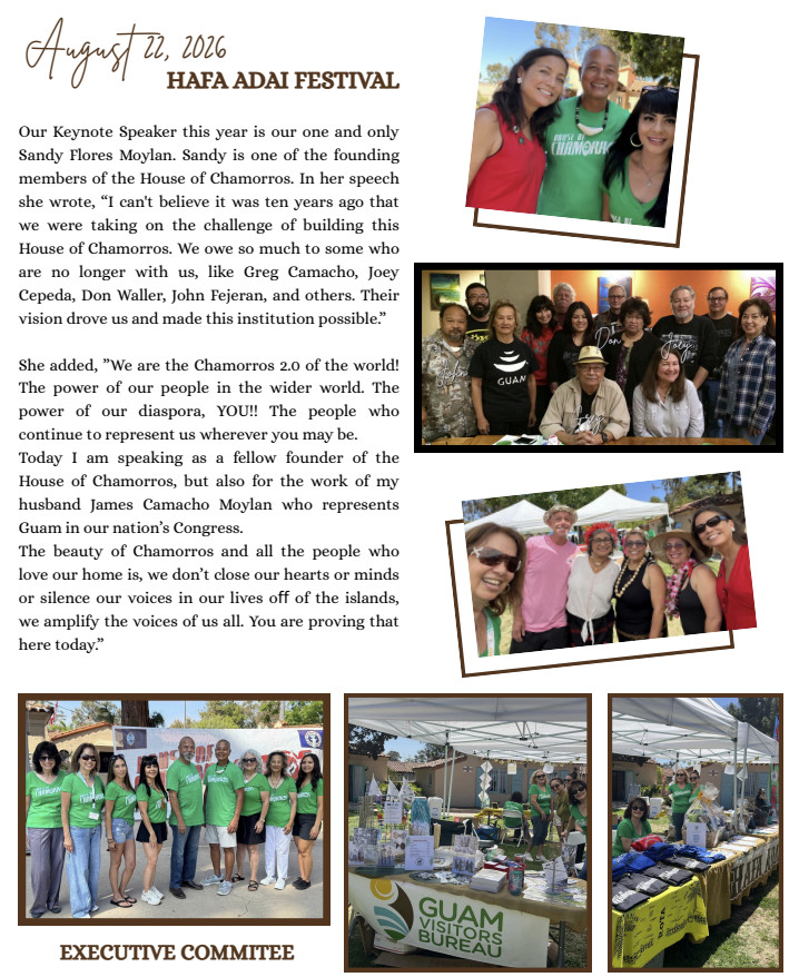 House of Chamorros newsletter 2